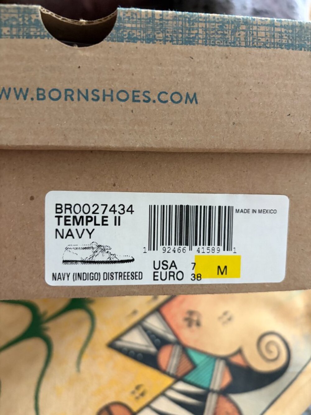 Born Short Boots Navy NWT Size 7/38 - Picture 10 of 10